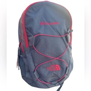 The North Face GroundWork Backpack Dark Grey With  Red Accent
